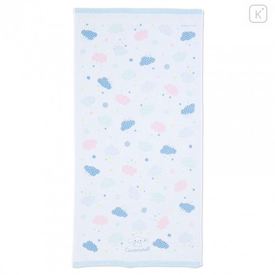 Japan Sanrio Gauze Bath Towel - Cinnamoroll / Cloud - 1
