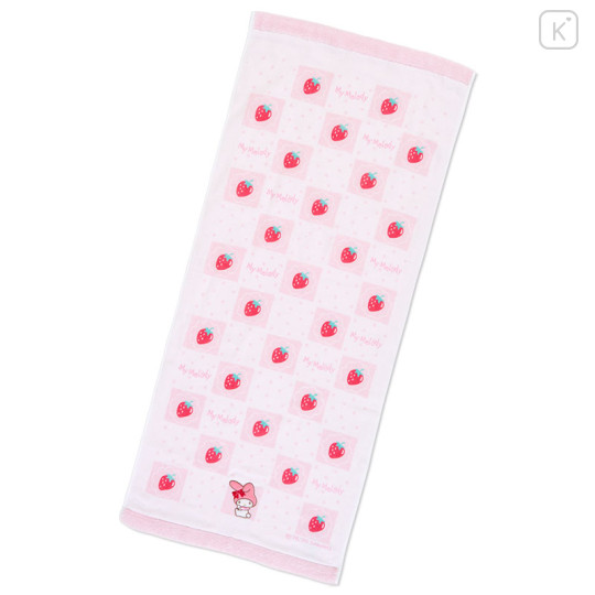 Japan Sanrio Gauze Face Towel - My Melody : Strawberry - 1