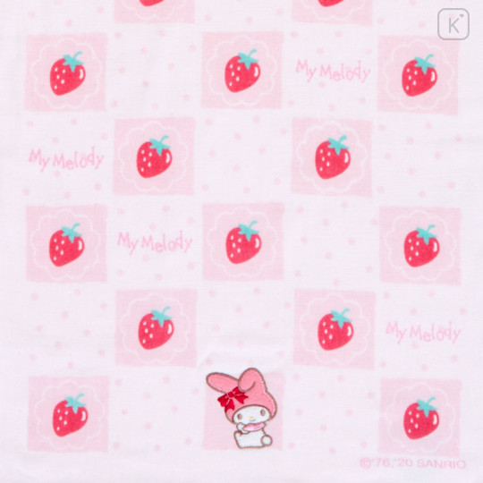 Japan Sanrio Gauze Face Towel - My Melody : Strawberry - 2