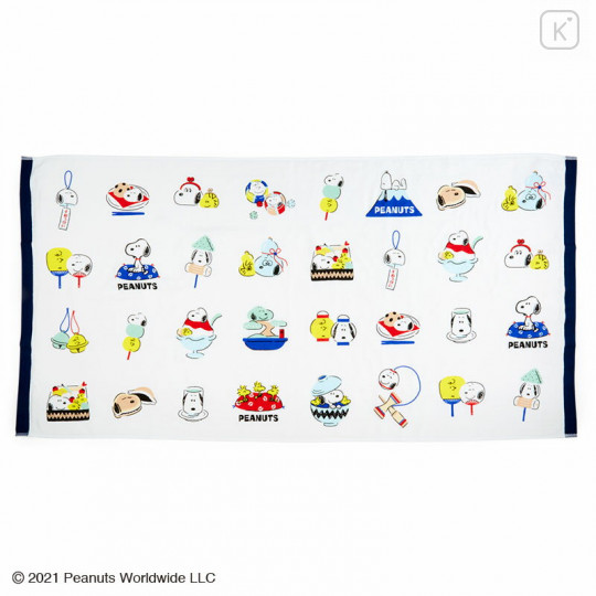 Japan Sanrio Bath Towel - Snoopy / Japanese - 1