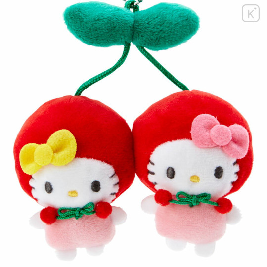 Japan Sanrio Brooch Mascot Holder - Hello Kitty : Cherry Spring 2022 - 3