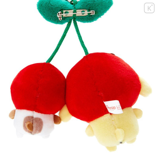 Japan Sanrio Brooch Mascot Holder - Pompompurin : Cherry Spring 2022 - 4