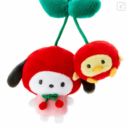 Japan Sanrio Brooch Mascot Holder - Pochacco : Cherry Spring 2022 - 3