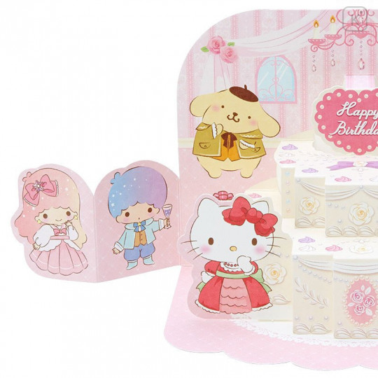 Japan Sanrio Birthday Card - Sanrio Characters / Cake - 7