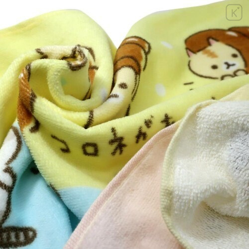 Japan San-X Face Towel - Corocoro Coronya / Cornet Bread - 2