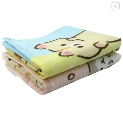 Japan San-X Face Towel - Corocoro Coronya / Cornet Bread - 3
