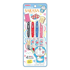 Japan Doraemon Sarasa Clip Gel Pen 4 Colors Set A