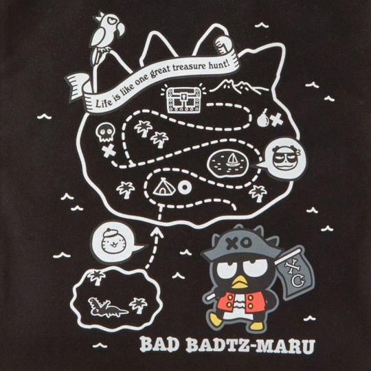 Japan Sanrio Tote Bag - Badtz-maru / Treasure Hunting - 4