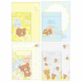 Japan San-X Letter Writing Set - Rilakkuma / Dandelions and Twin Hamsters Yellow - 2