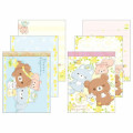 Japan San-X Mini Notepad 2pcs Set - Rilakkuma / Dandelions and Twin Hamsters - 2
