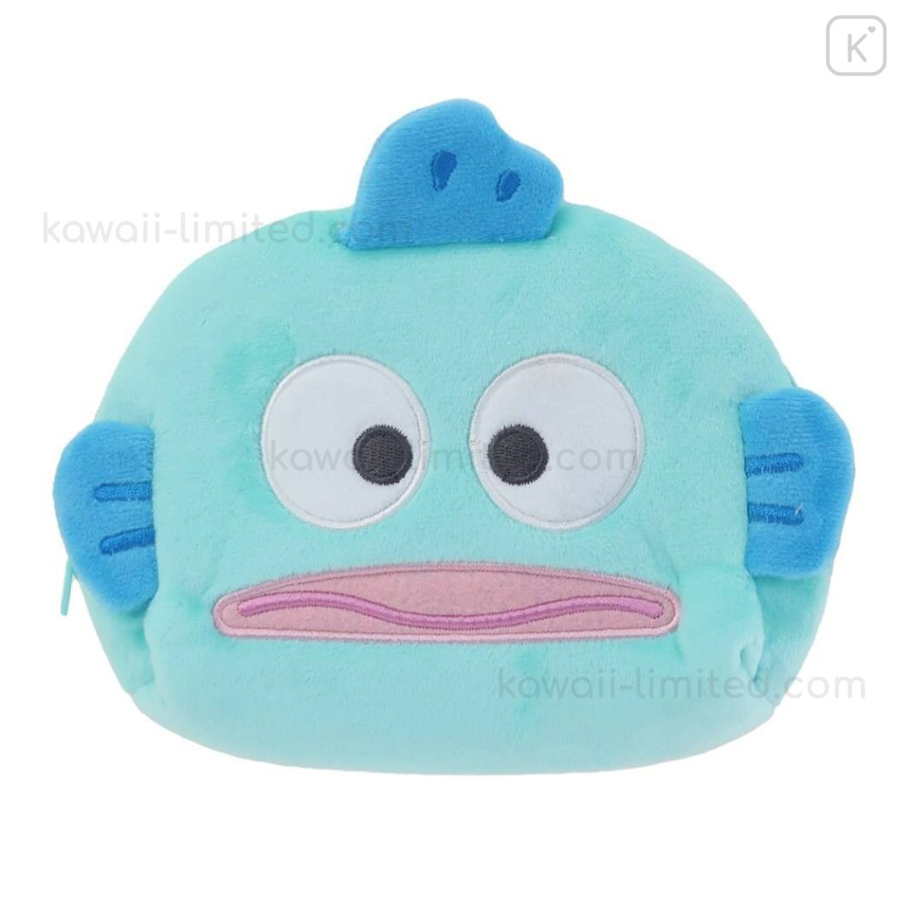 Japan Sanrio Die-cut Pouch - Hangyodon / Face (M) | Kawaii Limited