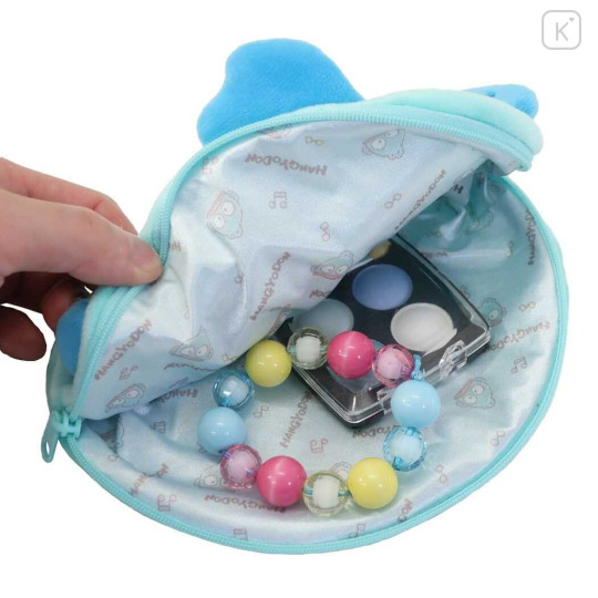 Japan Sanrio Die-cut Pouch - Hangyodon : Face (M) - 2