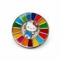 Japan Sanrio Pin Badge - Hello Kitty : SDGs - 2