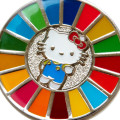 Japan Sanrio Pin Badge - Hello Kitty : SDGs - 4
