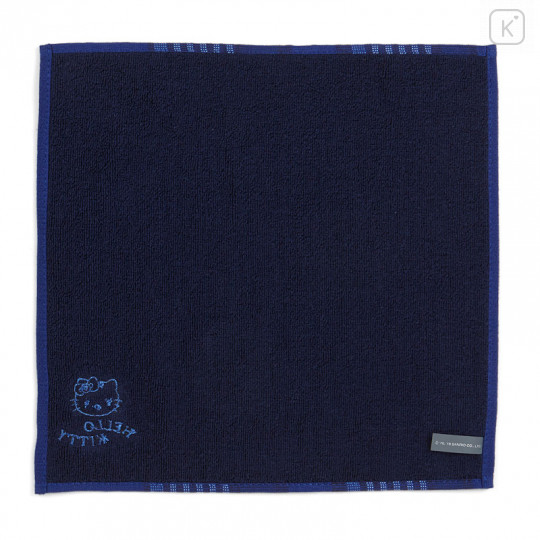 Japan Sanrio Handkerchief - Hello Kitty Precious / Navy - 2