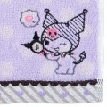 Japan Sanrio Petit Towel - Kuromi / Dot - 2