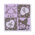 Japan Sanrio Petit Towel - Kuromi / Block - 1