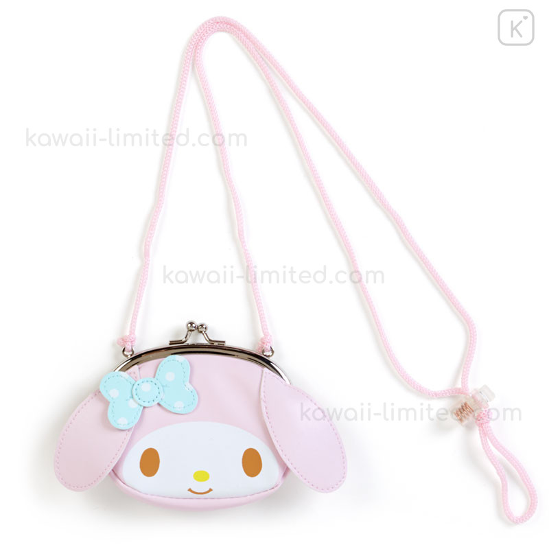 Japan Sanrio Coin Case Pouch with Rope - My Melody | Kawaii Japan Sanrio Coin Case Pouch with Rope - My Melody | Kawaii