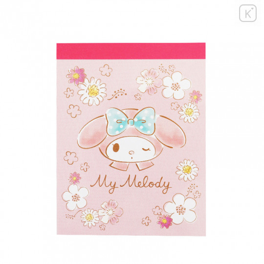 Japan Sanrio Mini Notepad - My Melody / Pink Love - 1