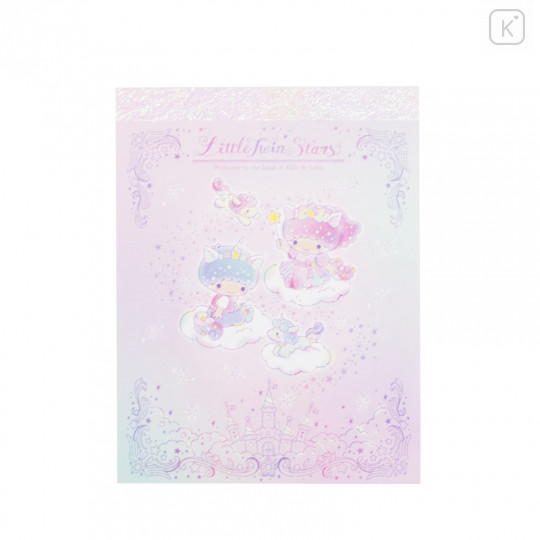 Japan Sanrio Mini Notepad - Little Twin Stars / Unicorn Kingdom - 1