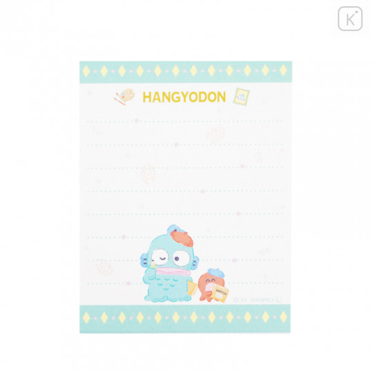 Japan Sanrio Mini Notepad - Hangyodon / Artist - 2
