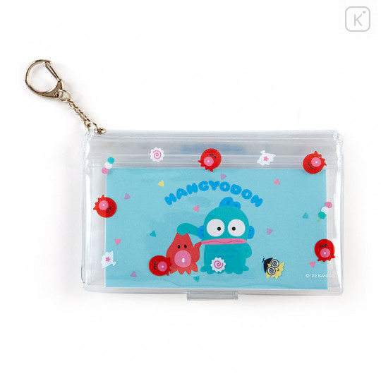 Japan Sanrio Memo & Sticker with Case Keychain - Hangyodon - 2