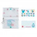 Japan Sanrio Memo & Sticker with Case Keychain - Hangyodon - 3