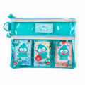 Japan Sanrio 2 Pocket Pouch - Hangyodon : Cute Customization - 1
