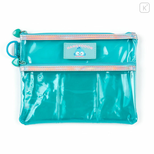 Japan Sanrio 2 Pocket Pouch - Hangyodon : Cute Customization - 2