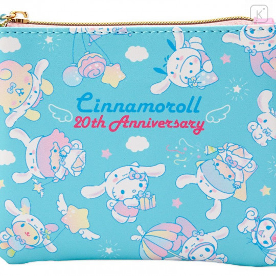 Japan Sanrio Pouch & Tissue Case - Blue / Cinnamoroll 20th Anniversary - 4