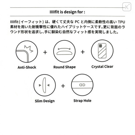 Japan Sanrio IIIIfit iPhone 13 Case - Hello Kitty - 4