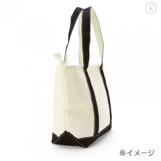 Japan Sanrio Canvas Tote Bag (M) - Kuromi - 2