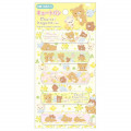 Japan San-X Adhesive Bandage 10pcs - Chairoikoguma / Dandelions and Twin Hamsters Yellow - 1