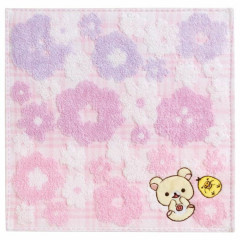 Japan San-X Mini Towel - Korilakkuma / Pink Flower