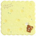 Japan San-X Mini Towel - Chairoikoguma : Dandelions and Twin Hamsters - 1