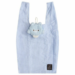 Japan San-X Eco Shopping Bag - Blue Wolf / Dandelions and Twin Hamsters