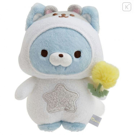 Japan San-X Plush Toy - Blue Wolf / Dandelions and Twin Hamsters - 1