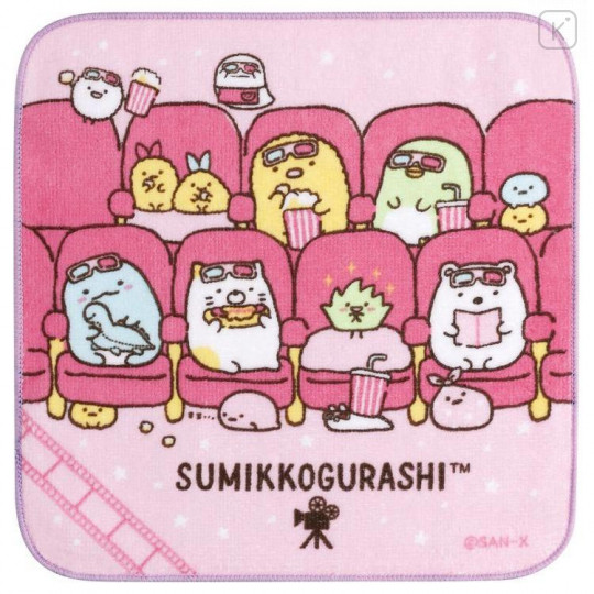 Japan San-X Petit Towel - Sumikko Gurashi / Sumikko Movie Theater - 1