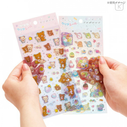 Japan San-X Glitter Clear Sticker - Sumikko Gurashi / Sweets - 3