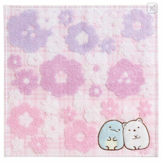 Japan San-X Mini Towel - Sumikko Gurashi : Clover & Dandelion - 1