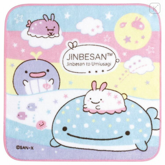 Japan San-X Petit Towel - Jinbesan to Umiusagi - 1