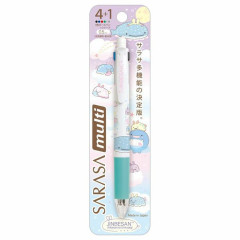 Japan San-X Sarasa Multi 4+1 Pen & Mechanical Pencil - Jinbesan to Umiusagi