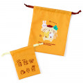 Japan Sanrio Drawstring Bag Set - Pompompurin / Team Pudding - 2