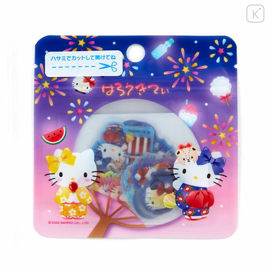 Japan Sanrio Summer Sticker - Hello Kitty / Japanese Style - 1