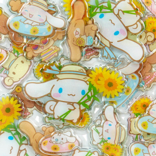 Japan Sanrio Summer Sticker - Cinnamoroll : Clear - 3