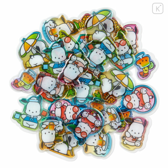 Japan Sanrio Summer Sticker - Pochacco : Clear - 2