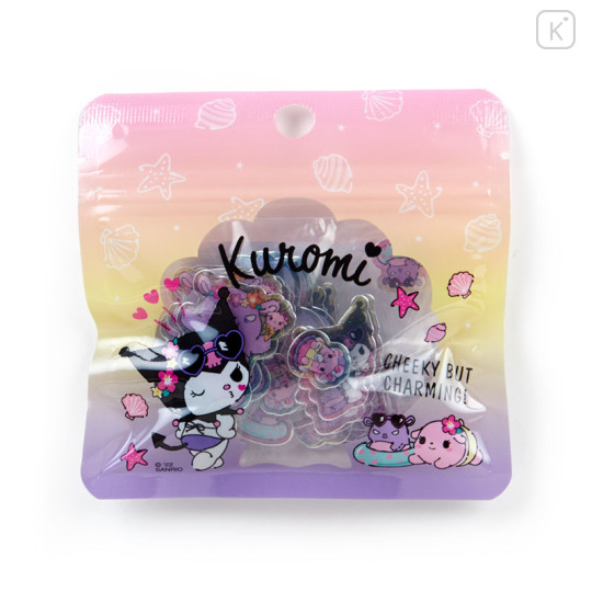 Japan Sanrio Summer Sticker - Kuromi : Clear - 1