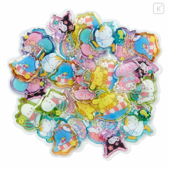 Japan Sanrio Summer Sticker - Sanrio Characters : Clear - 2