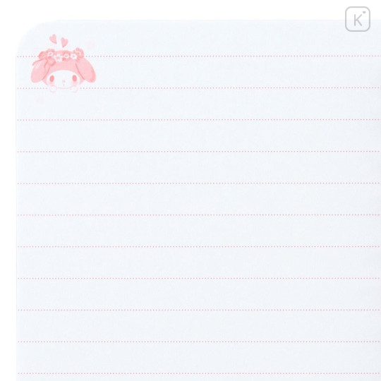 Japan Sanrio B7 Notebook - My Melody / Flower - 6