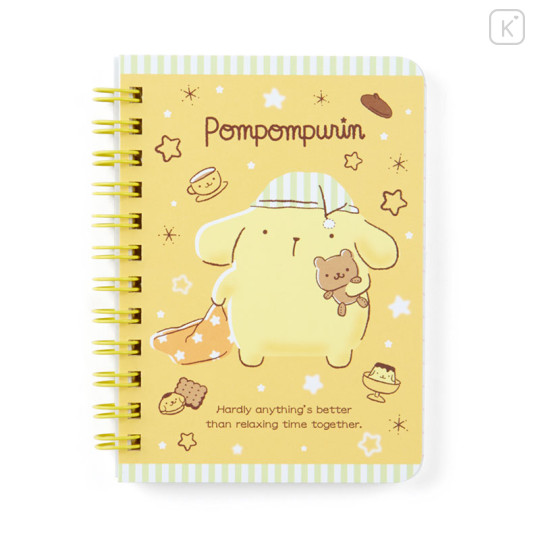 Japan Sanrio B7 Notebook - Pompompurin / Sleep - 1